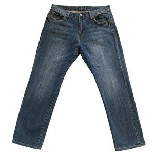 LUCKY BRAND 221 Original Straight Jeans 34 x 30 Mens Med-Dark Wash